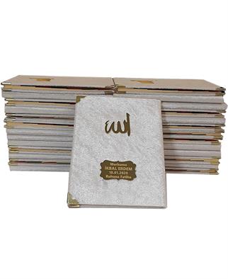 Kadife Kaplı Yasin Krem - 10 Adet