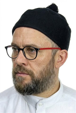 Keçe Yün Takke - Koyu Kahverengi