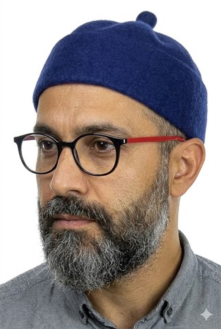 Keçe Yün Takke - Siyah Renk