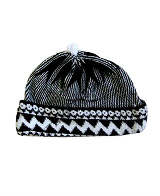 Kırçıllı Orlon Siyah Hacı Takkesi - 1 Adet