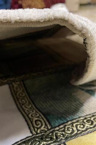 Kırkyama Desen Spandeks Çocuk Seccadesi Gri