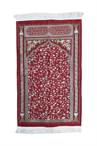 Kırmızı Astarlı Ravza Model Seccade