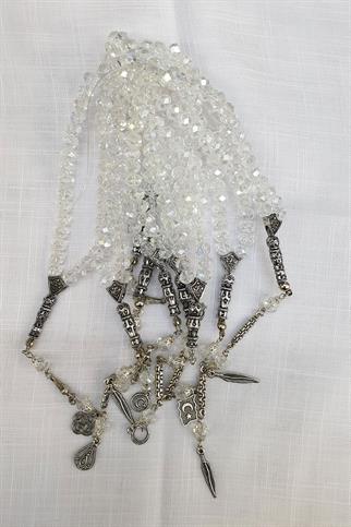 Kristal 33lü Metal İmameli Tespih 10lu Deste