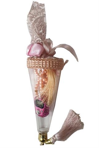 Külahlı inci Tesbihli Taşlı Zikirmatikli Set