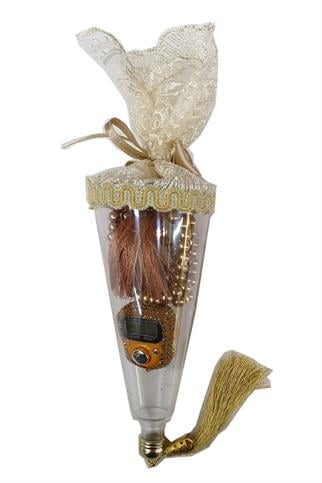 Külahlı inci Tesbihli Taşlı Zikirmatikli Set