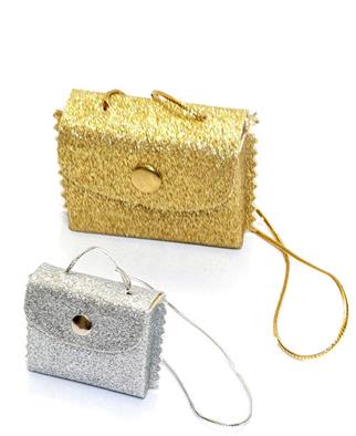 Kuran - Mini Boy Askılı Çantalı Simli 