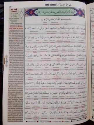 Kuranı Kerim Kelime Mealli Bilgisayar Hatlı - Cami Boy