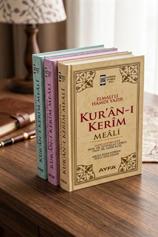 Kuranı Kerim Metinsiz İki Renk Meal - Roman Boy