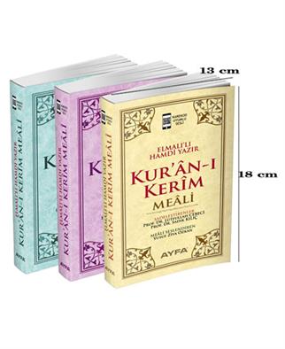 Kuranı Kerim Metinsiz İki Renk Meal - Roman Boy