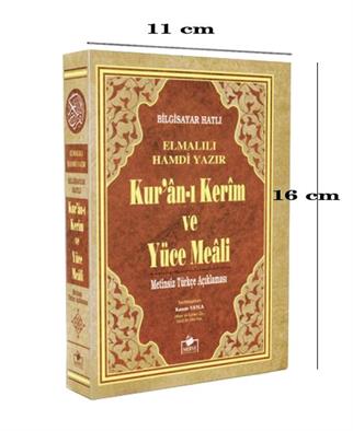 Kuranı Kerim Metinsiz Yüce Meali - Hafız Boy