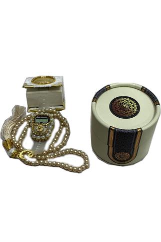 Kutu İçinde İnci Tesbih Taşlı Zikirmatik 