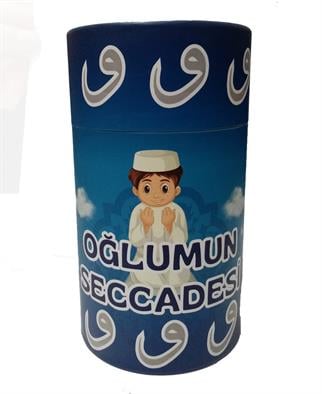 Kutulu Resimli Çocuk Seccadesi Erkek