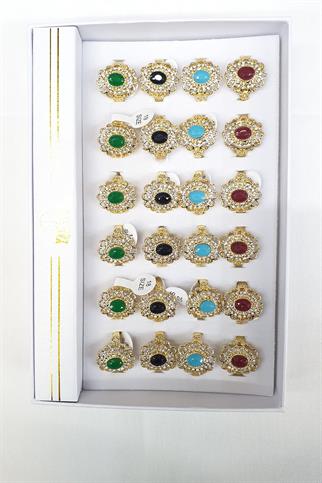 Lüx Bayan Mazgarit Kararmaz Yüzük 24 lü