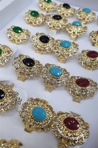 Lüx Bayan Mazgarit Kararmaz Yüzük 24 lü