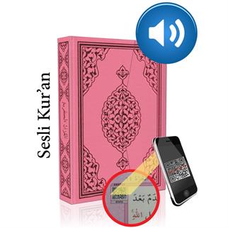 Merve Kuranı Kerim Bilgisayar Hatlı Pembe Ciltli - Orta boy