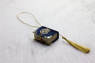 Mini Kuran - Kadife Kaplı Allah Yazılı