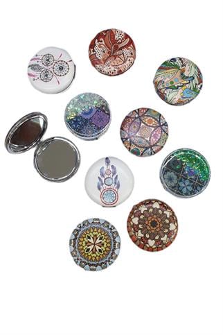 Motif Baskılı Simli Ayna