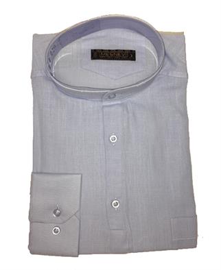 Semerkant Hakim Yaka Keten Erkek Gömlek - No:6019