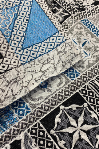 Simli kırkyama goblen 10 lu