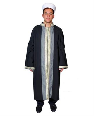 Sırmalı Çınar Cübbe - Siyah