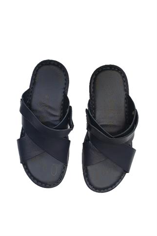 Siyah Ortopedik Sandalet