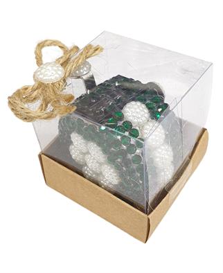 Taşlı Metal Zikirmatik Yeşil