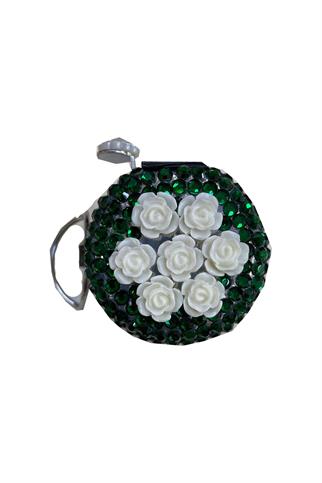 Taşlı Metal Zikirmatik Yeşil