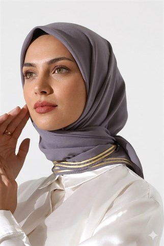 Tesettür Biyeli Bürümcük Düz Şifon Eşarp 10lu