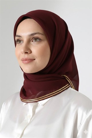 Tesettür Biyeli Bürümcük Düz Şifon Eşarp 10lu