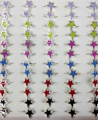 Yıldızlı Hediyelik Çocuk Yüzükleri 60 lı Paket