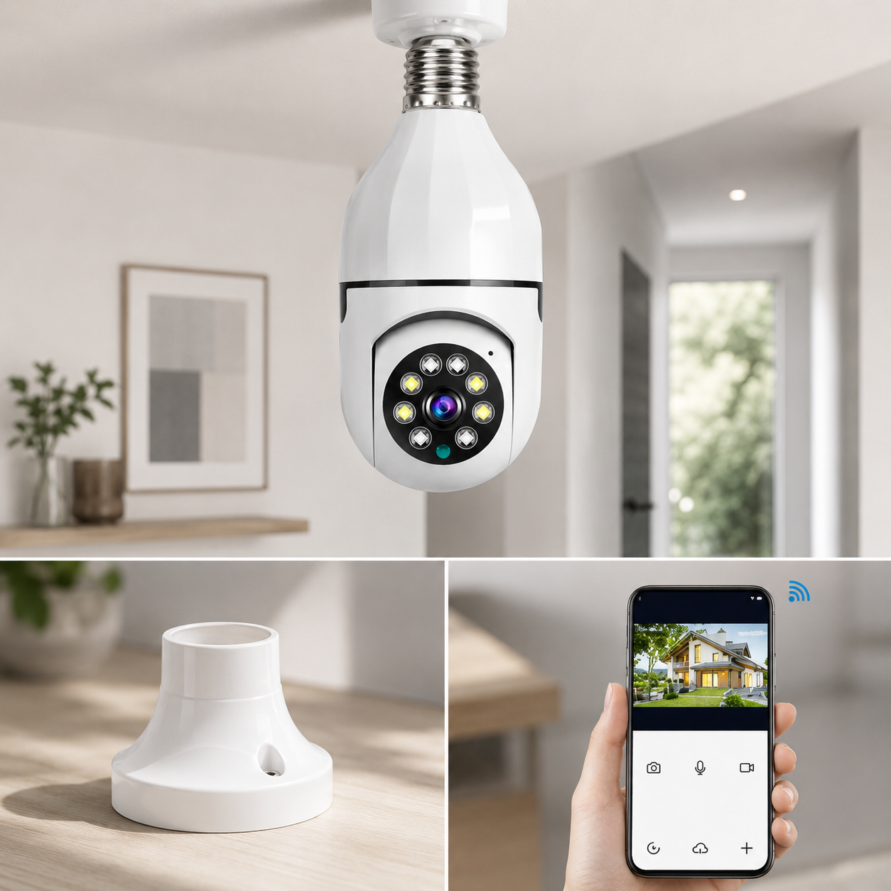 360° LED Ampul Kamera Nedir? Ev Güvenliğinde Akıllı ve Pratik Çözüm
