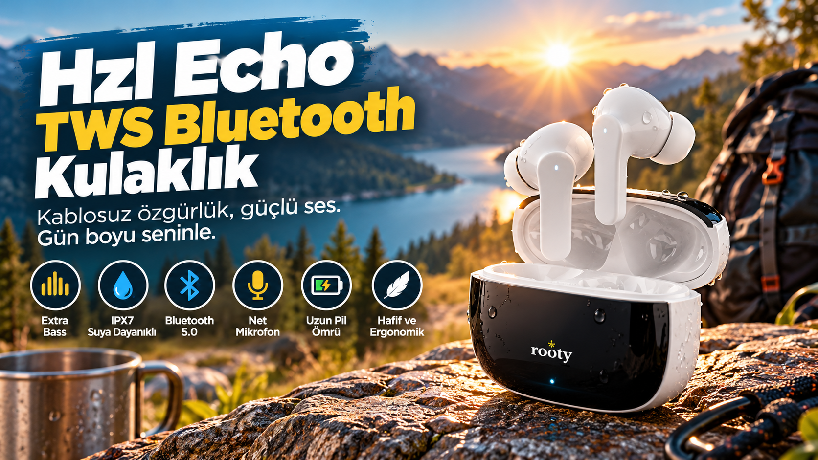 Hzl Echo TWS Bluetooth Kulaklık: IPX7, Extra Bass İnceleme