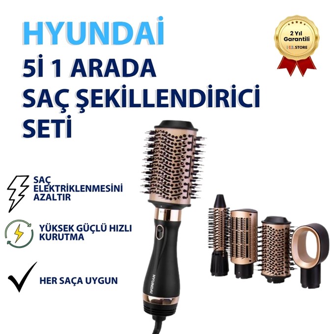  5i 1 Arada  Şaç Şekillendirici Seti