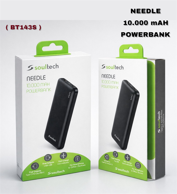 10.000 mAH Hızlı Şarj Destekli Type-C Girişli Taşınılabilir Powerbank 