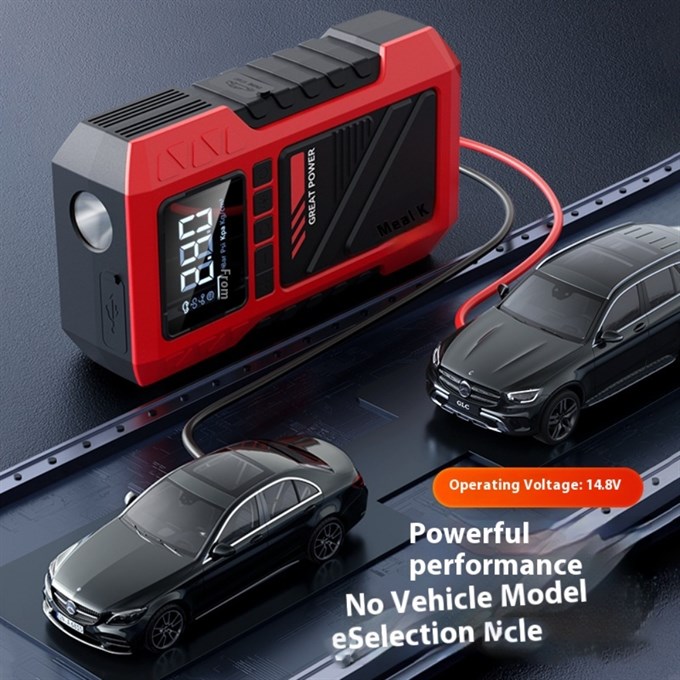 10.000 mAh Bataryalı 150 PSI Akü Takviyeli Kompresörlü Hava Pompası