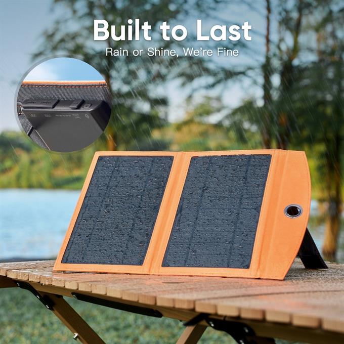 10,000mAh Solar Güneş Enerjili 2 Panelli 1 Type-C - 2 USB Çıkışlı 20W Hızlı Şarjlı Powerbank 