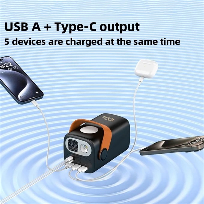 100W PD 60000mAh   Ultra Yüksek Kapasiteli Çoklu Çıkışlı Dijital Göstergeli Hızlı Şarj Powerbank