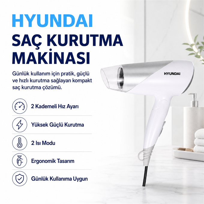 1200W Hızlı Kurutma Saç Kurutma Makinesi
