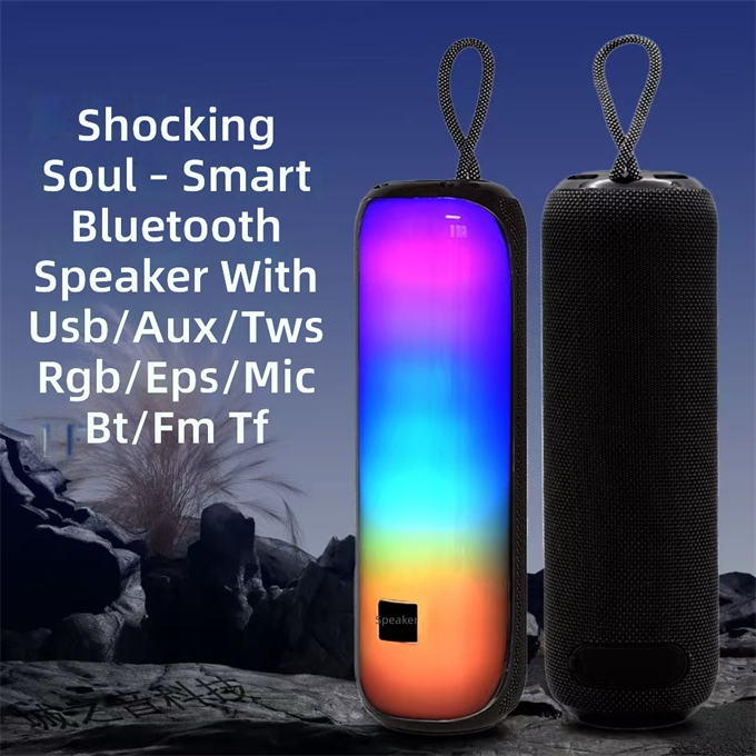 12W RGB Işıklı Kablosuz Hoparlör 1800 mAh TWS Stereo