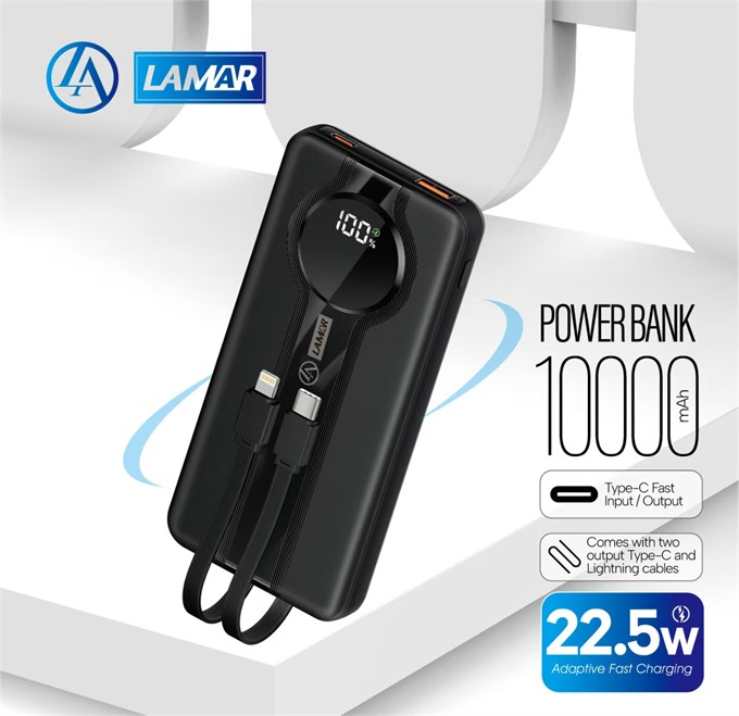 22.5W Hızlı Şarj 10000mAh Dijital Göstergeli Hızlı Şarj Powerbank