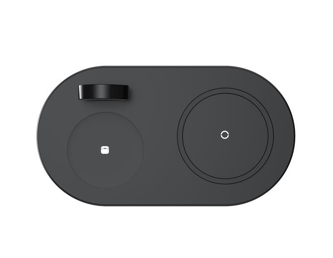 3-1 Arada 20W Hızlı Şarj Kablosuz Wireless LED Işıklı Iphone Apple Watch Airpods Şarj Stand Şarj Aleti 