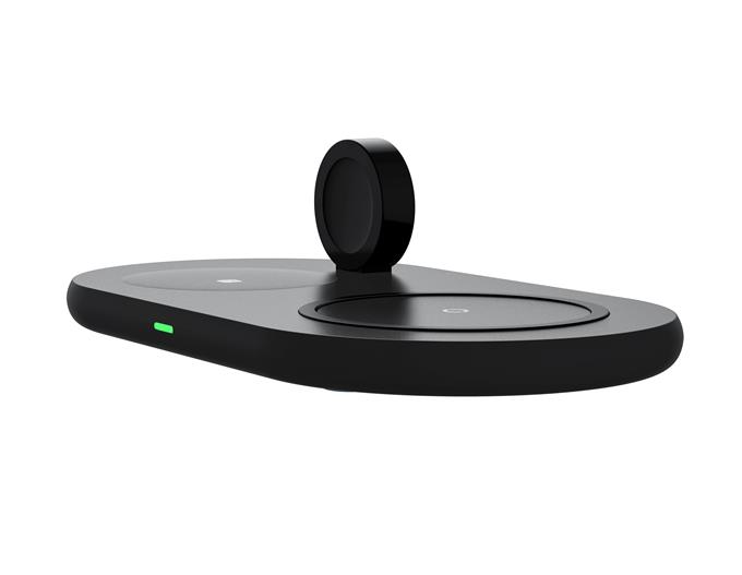 3-1 Arada 20W Hızlı Şarj Kablosuz Wireless LED Işıklı Iphone Apple Watch Airpods Şarj Stand Şarj Aleti 