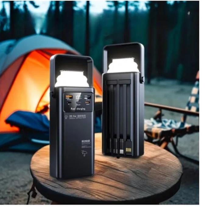 40.000 Mah Pd 22.5w 3.0 Hızlı Şarj Gerçek Taşınabilir Çoklu Kablolu İphone Android Uyumlu Powerbank