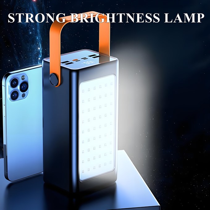 70.000mAh 22.5W Hızlı Şarjlı, 4 USB Çıkışlı, LCD Ekranlı Powerbank 