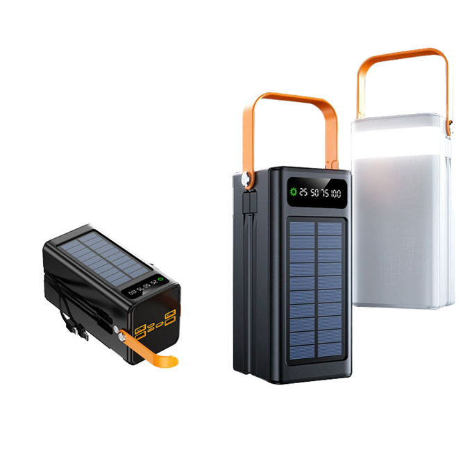 80.000 Mah Solar Güneş Enerjili Powerbank  Hızlı Şarj  Taşınabilir Aydınlatma  Çoklu Çıkış 