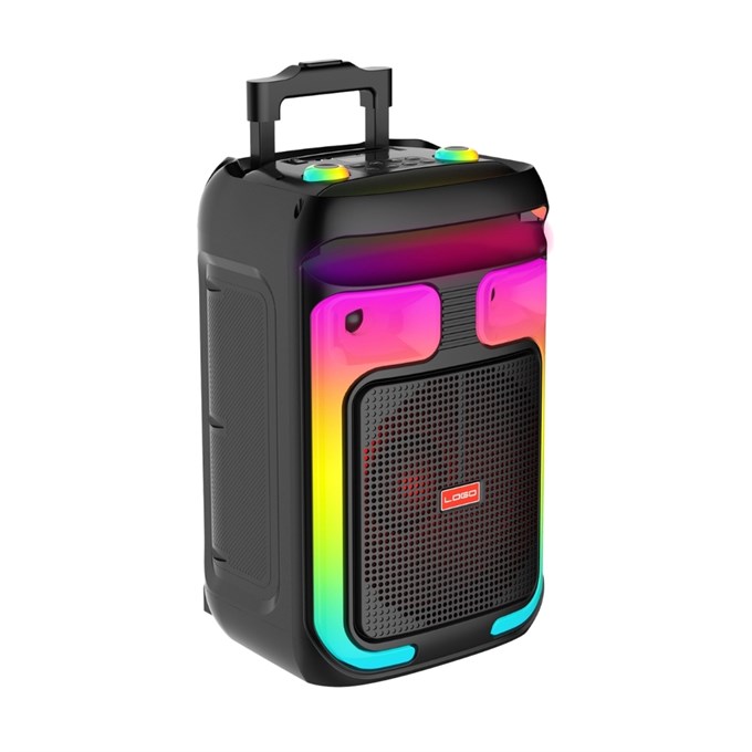 ABS-12101  80W Bluetooth Karaoke Hoparlör – RGB Işıklı Taşınabilir  DJ Parti Speaker, FM Radyo, USB/TF Kart Destekli Süper Bass