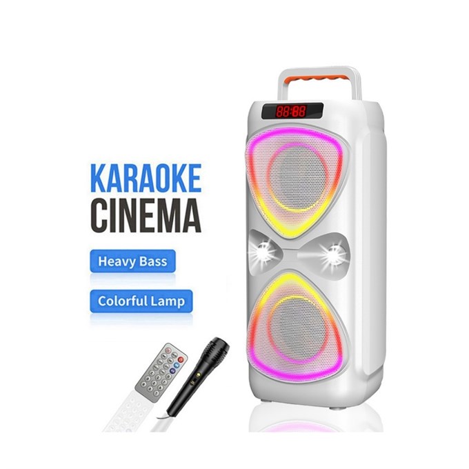 ABS-4219   Mikrofonlu Led Işıklı Parti  Speaker