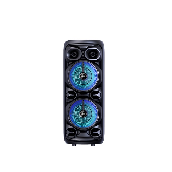 ABS-8207  D28 RGB Işıklı Mikrofonlu Kumandalı USB/tf/BT/fm/aux Bluetooth Hoparlör Siyah