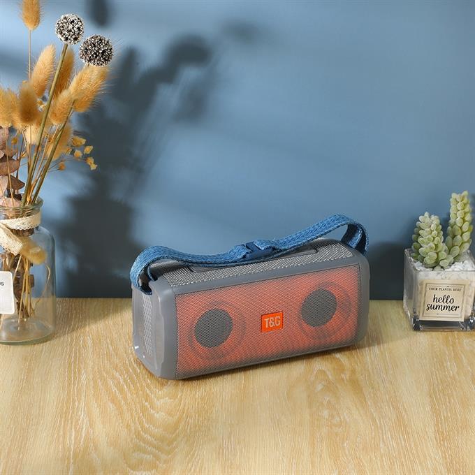 ACS-8 5.3V Bluetooth Kumaş Dokulu ipx7 Speaker RGB - Yüksek Ses Kalitesi Parti ve Karaoke Hoparlörü