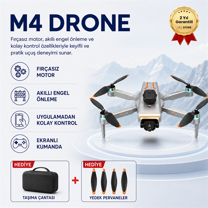 Aerial M4 Engel Tanıma Sensörlü, Katlanabilir Drone